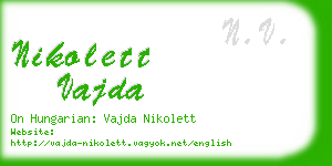 nikolett vajda business card